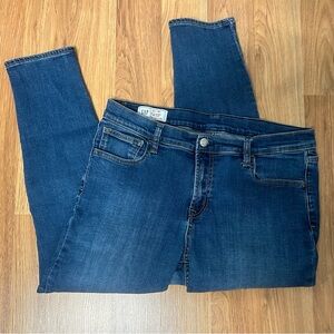 Gap Blue True Skinny Mid Rise Jeans 32S